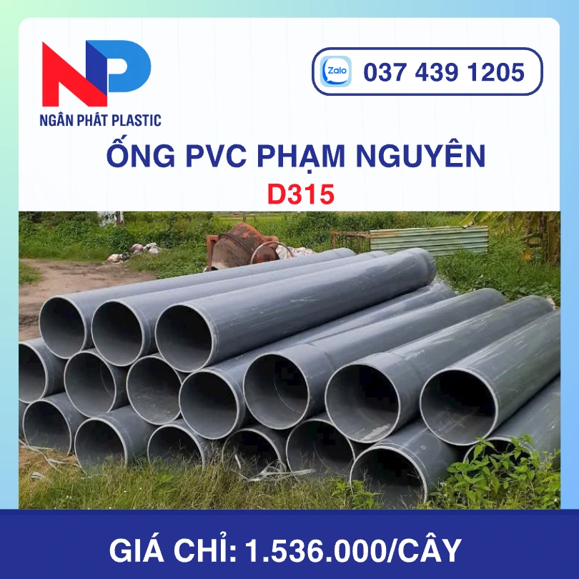 Ống Nhựa PVC D315 Phạm Nguyên